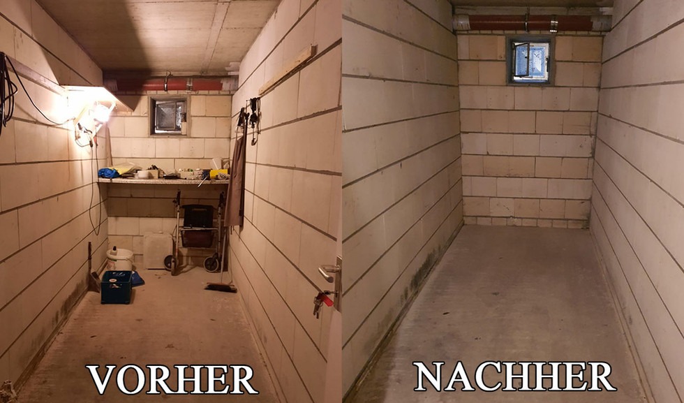 Haushaltsauflösung Wesel: Abstellraum Vorher-Nachher